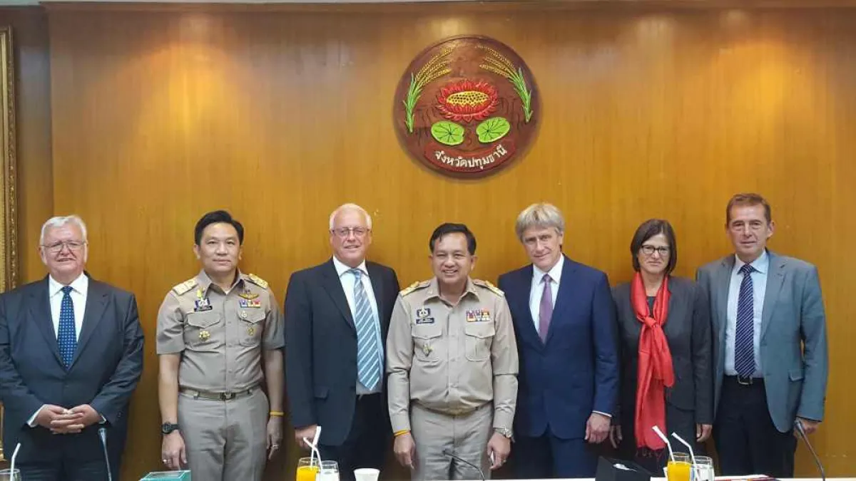 Pathumthani Provinzregierung empfängt Thailand Forum Germany und Magdeburg