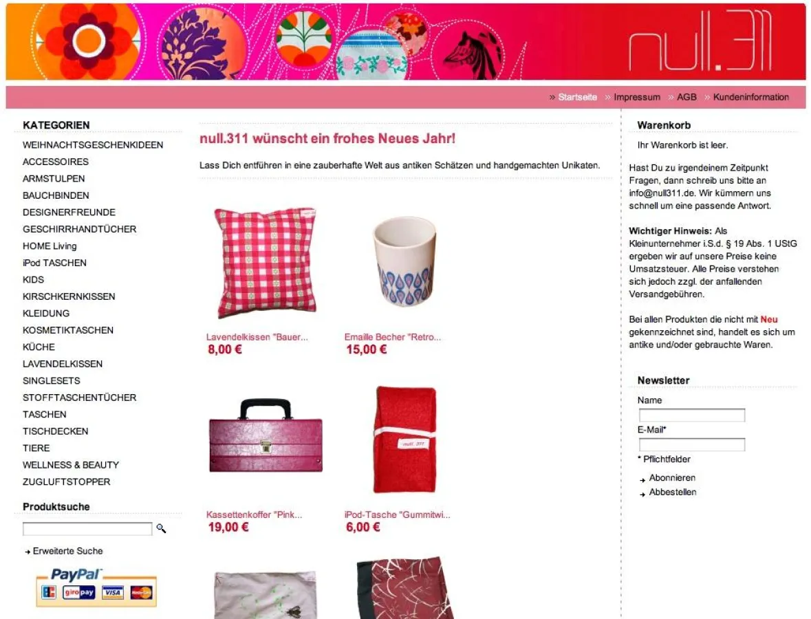 eShop www.null311.de