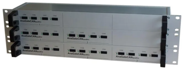 Bild: 12fach CAN-Ethernet-Gateway für 19-Zoll-Schrank