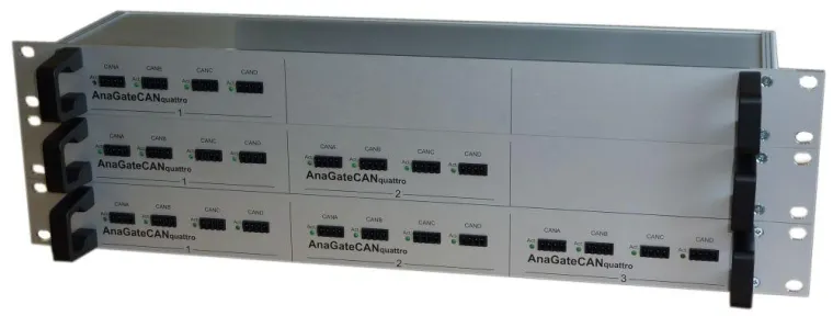 Bild: 12fach CAN-Ethernet-Gateway für 19-Zoll-Schrank