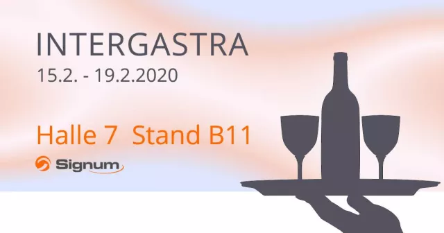Signum Warenwirtschaftssysteme auf der INTERGASTRA 2020 Bild: Signum Warenwirtschaftssysteme auf der INTERGASTRA 2020
