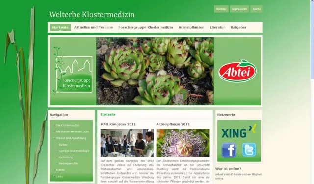 Bild: Forschergruppe Klostermedizin mit neuer Internetpräsenz
