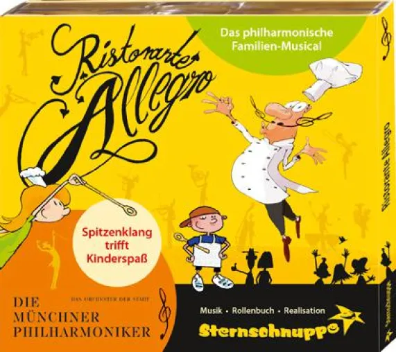 Klassisch serviert: "Ristorante Allegro" - Das philharmonische Familien-Musical jetzt auch auf CD Bild: Klassisch serviert: "Ristorante Allegro" - Das philharmonische Familien-Musical jetzt auch auf CD