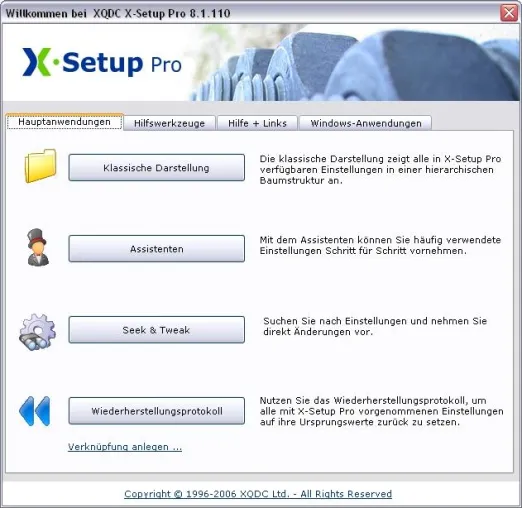 Bild: X-Setup Pro 8.1.110 ist komplett deutschsprachig erhältlich