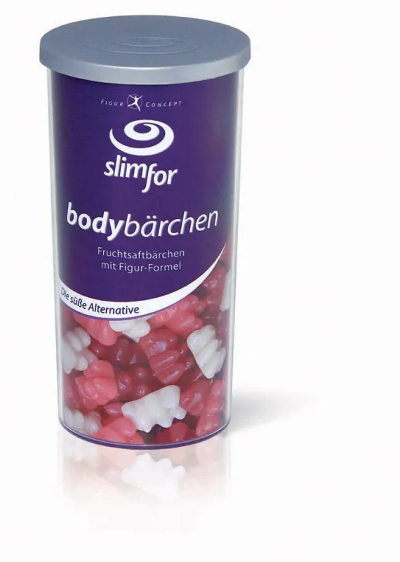 slimfor bodybärchen auf Joghurt- und Fruchtsaftbasis unterstützen die Fettverbrennung und fördern den Muskelaufbau.