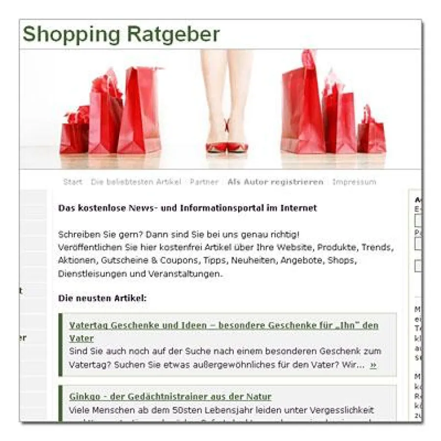 Beispiel: Web 2.0-basierendes Artikel-Portal