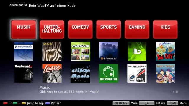 Bild: Fernsehen der Zukunft mit sevenload und BRAVIA Internet Video von Sony