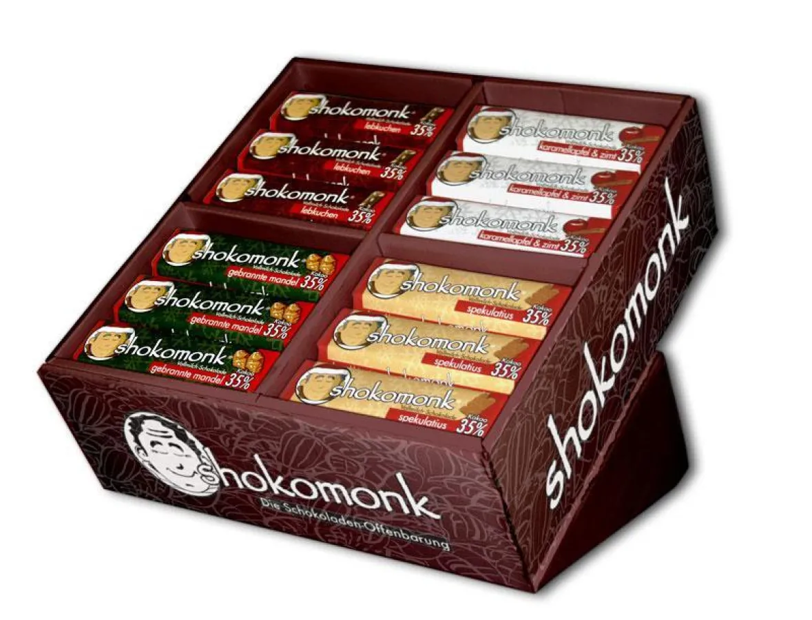 shokomonk 4er Weihnachtsdisplay