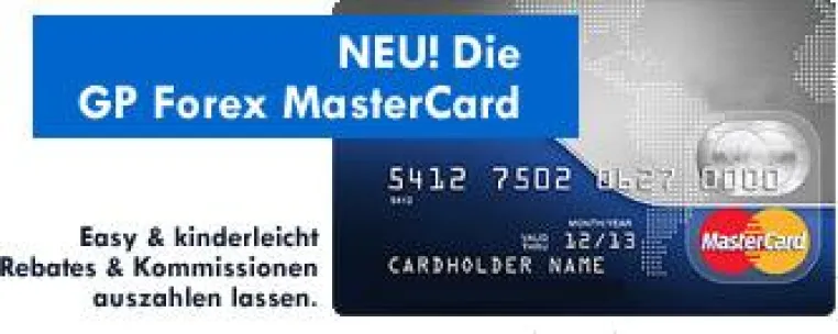 Bild: Forex ECN Brokerage Renditen direkt auf Mastercard ausbuchen
