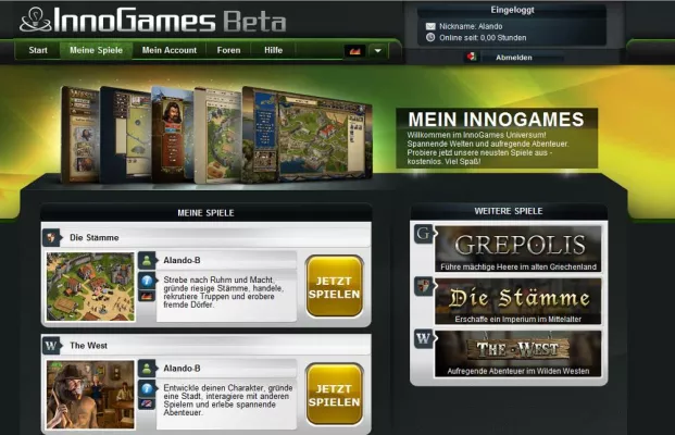Bild: InnoGames startet eigenes Spieleportal