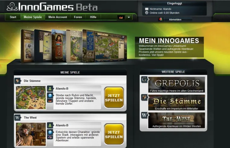 Bild: InnoGames startet eigenes Spieleportal