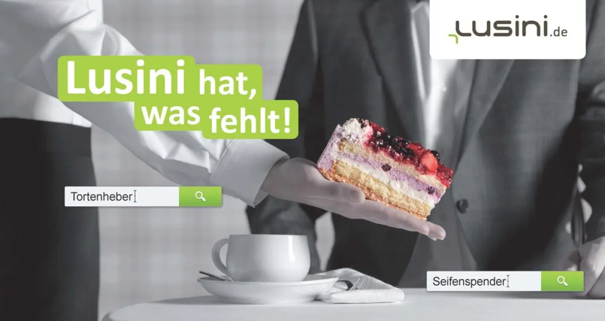20 Euro-Gutschrift für jeden, der unter www.lusini.de/wasfehlt neue Produktvorschläge mitteilt.
