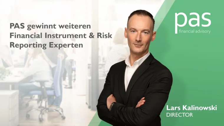 PAS gewinnt weiteren Financial Instrument & Risk Reporting Experten Bild: PAS gewinnt weiteren Financial Instrument & Risk Reporting Experten