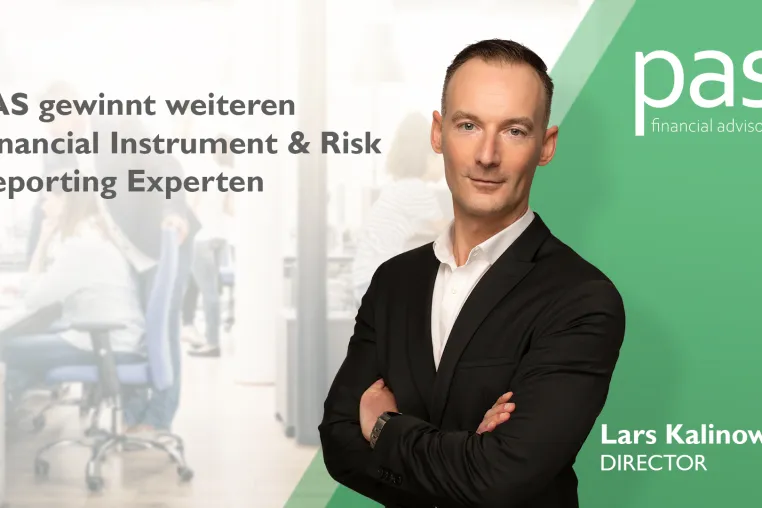 PAS gewinnt weiteren Financial Instrument & Risk Reporting Experten Bild: PAS gewinnt weiteren Financial Instrument & Risk Reporting Experten