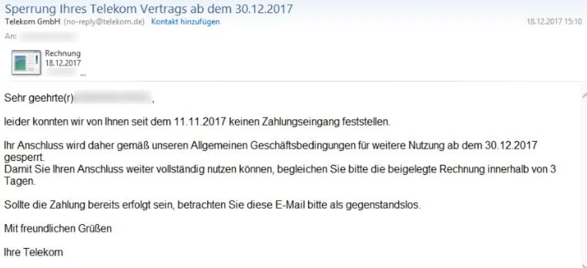 Telekom Trojan.Agent.CSFB Virus