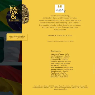 Bild: AUSSTELLUNG „Kultur und Identität“ bei Von Zeidler Gallery