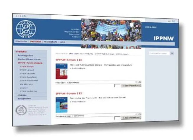 Bild: Internetagentur net4media realisiert Online-Shop für die Ärzteorganisation IPPNW mit TYPO3-Extension Commerce