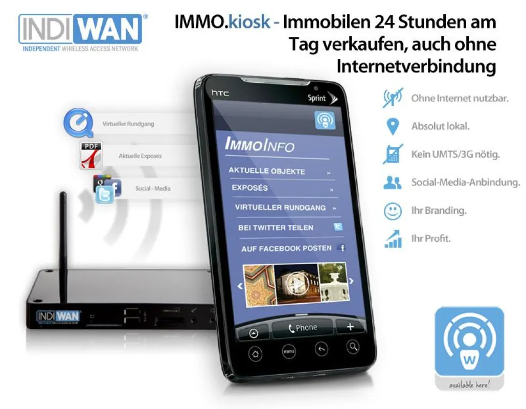 INDIWAN IMMO.kiosk Beispiel