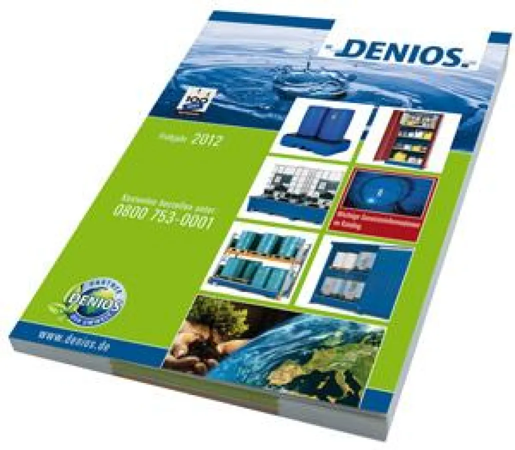 Der neue DENIOS-Katalog bietet das kompletteste Produktprogramm.
