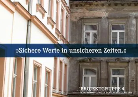 Bild: Wertermittlung in Sanierungsgebieten - Umfassende Kompetenz aus einer Hand: +Projektgruppe 4