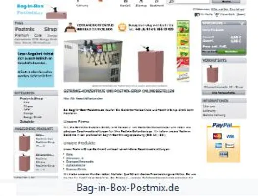 Bag-in-Box-Postmix.de vertreibt Getränke-Konzentrate und Postmix-Sirup für jede Schankanlage Bild: Bag-in-Box-Postmix.de vertreibt Getränke-Konzentrate und Postmix-Sirup für jede Schankanlage