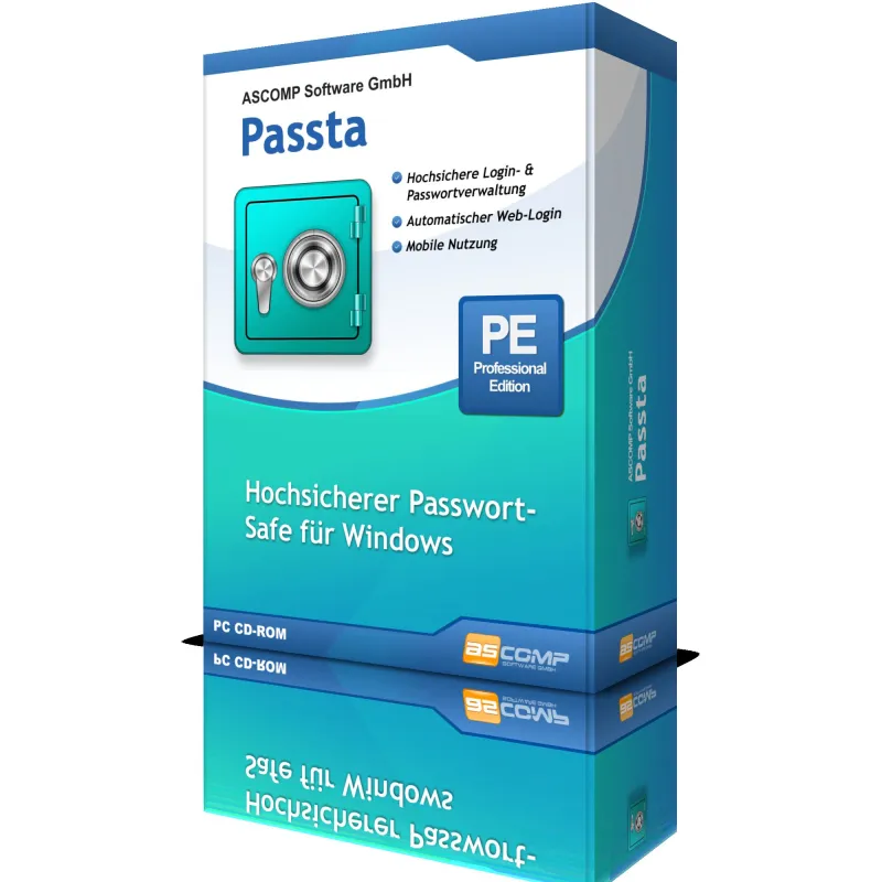ASCOMP Passta: Sicherer Passwortmanager für Windows, iOS und Android.