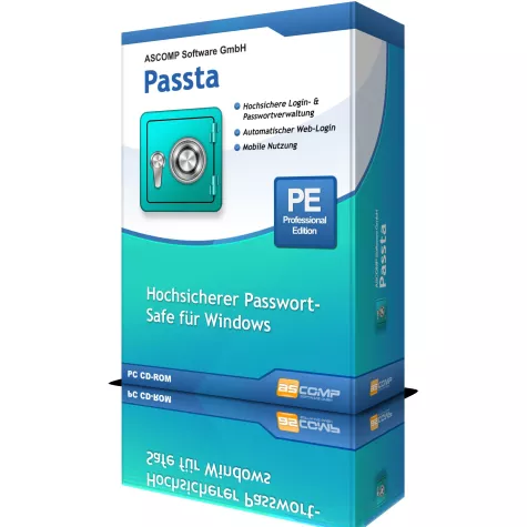 Bild: ASCOMP präsentiert Passta 5.0: Passwortmanager für Windows mit biometrischem Login und CSV-Import