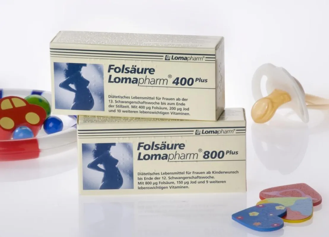 Folsäure Lomapharm Plus: Ausgezeichnete Versorgung mit Mikronährstoffen in der Schwangerschaft