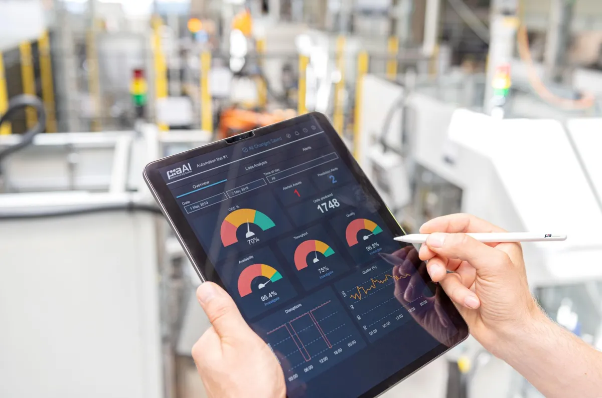 Die dreistufige digitale PIA-Strategie auf einem Bildschirm. Bild: © PIA Automation