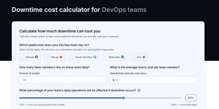 Bild: Ausfälle kosten Millionen: GitProtect stellt Kostenrechner für DevOps-Ausfallzeiten vor