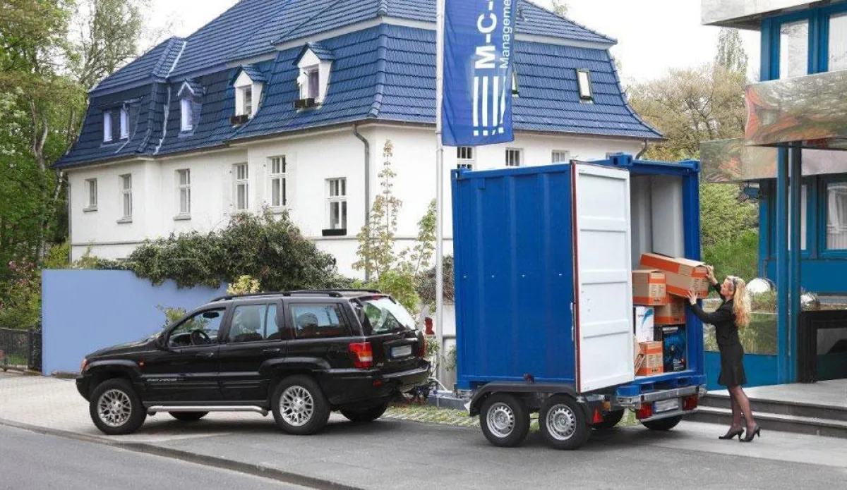 Die Blauen Boxen mit Transportservice