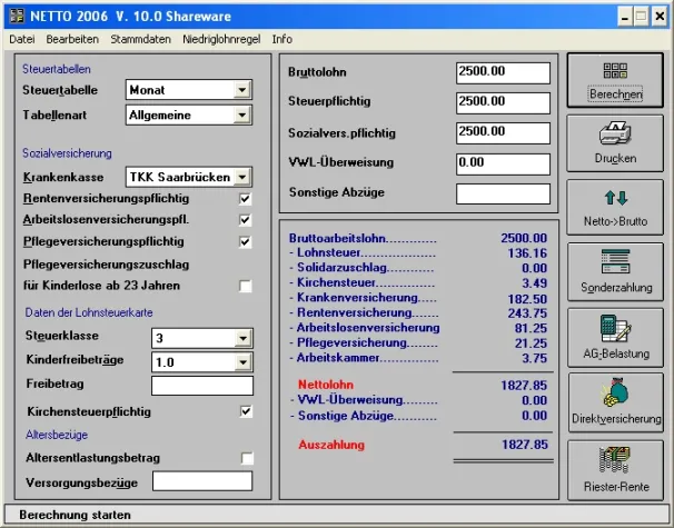 Bild: Netto 2006: Lohnberechnung und Altersvorsorge im neuen Jahr