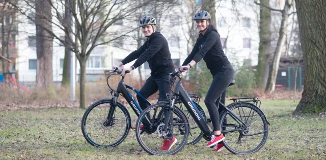 Bild: Die Grundig E-Bike Flotte hat Zuwachs von zwei Schönheiten aus der neuen E-Serie bekommen
