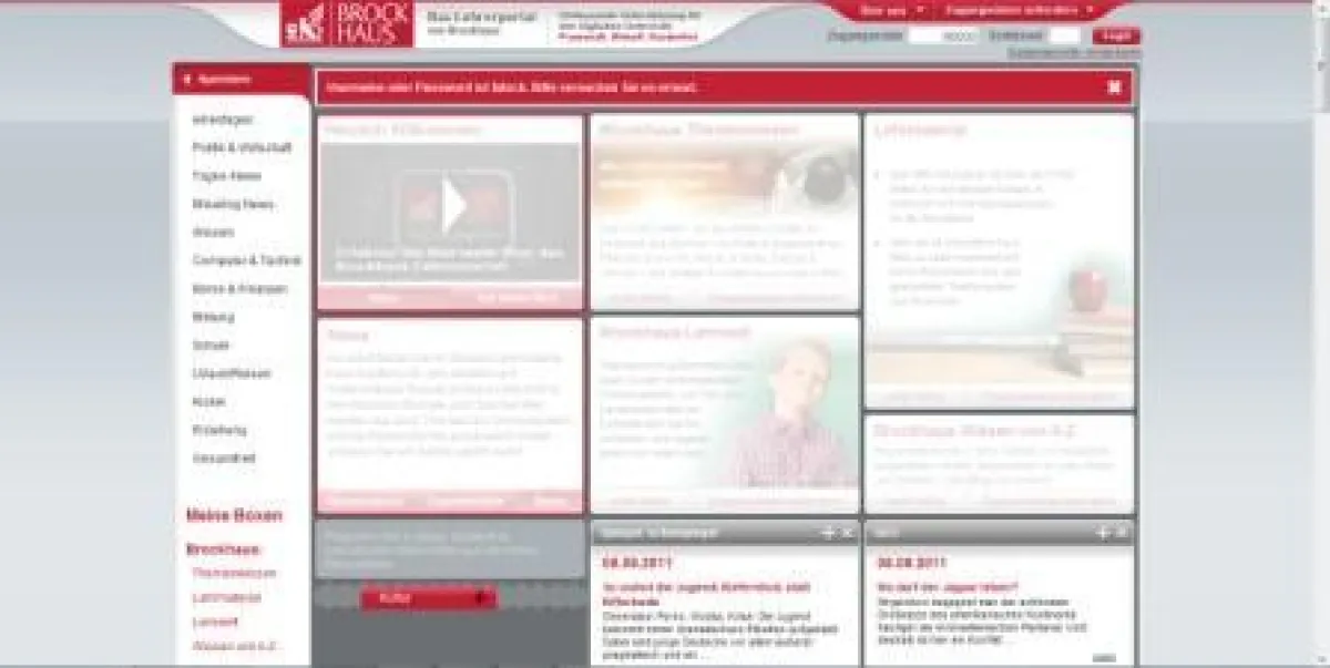 Brockhaus Lehrerportal www.brockhaus-der-schulpartner.de