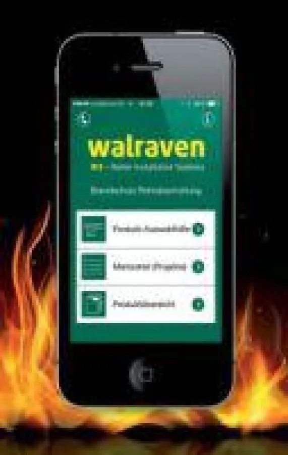 Die neue Brandschutz-App von Walraven.