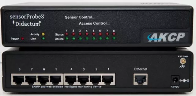 Bild: IT Überwachung mit AKCP sensorProbe8 IT Monitoring System