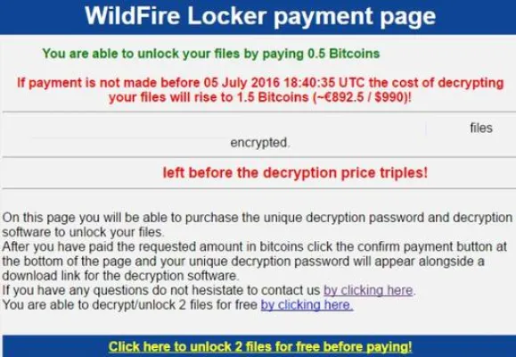 Bild: Wildfire Locker Ransomware nutzt AES 256 Algorithmus