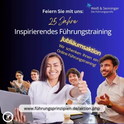 Jubiläumsaktion: Neues Online Führungstraining "Inspirierende Prinzipien guter Führung" - Bild: Jubiläumsaktion: Neues Online Führungstraining "Inspirierende Prinzipien guter Führung" -