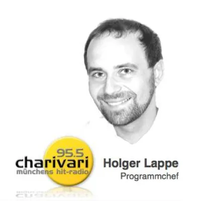 Bild: Holger Lappe, Programmchef von 95.5 Charivari zum neuen On Air Design von AUDIONPLUS
