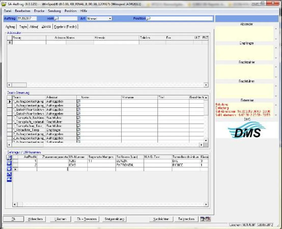 In der neuesten Version können WinSped-User zwischen den unterschiedlichen Verkehrsträgern