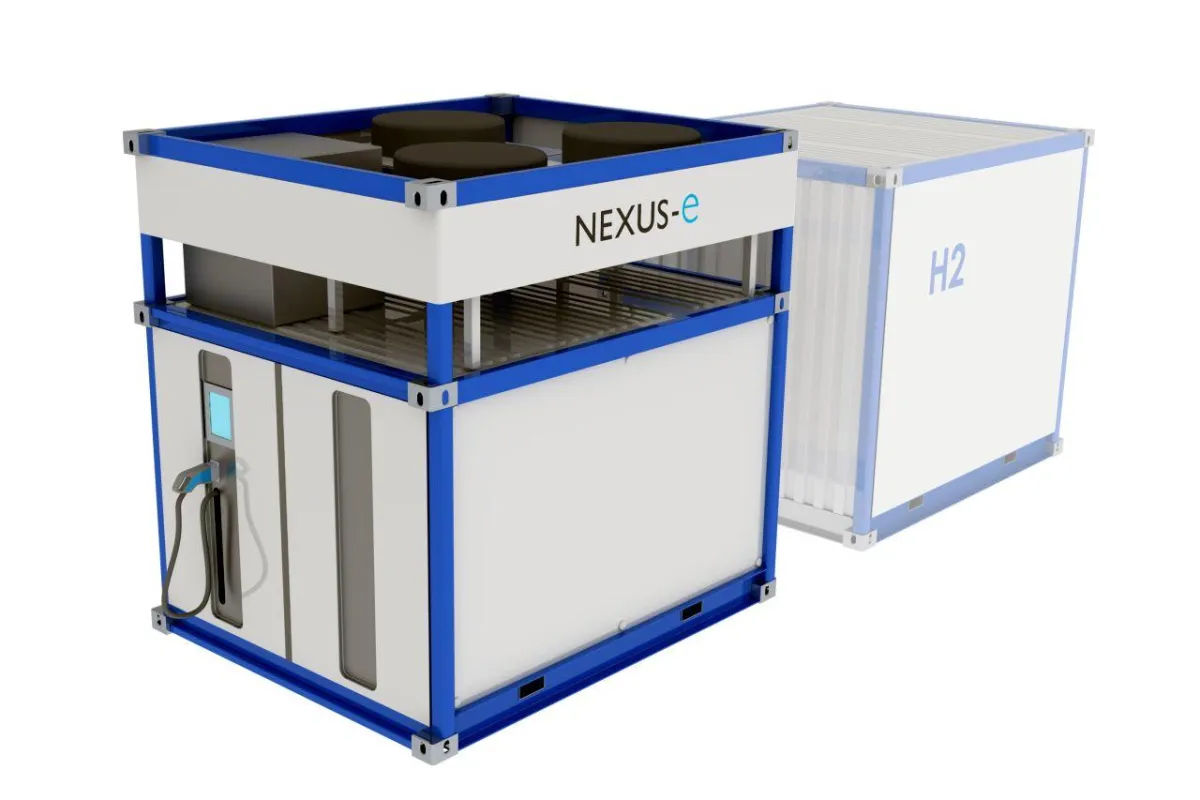 Containerlösung für Brennstoffzellen-Schnellladestationen von der neuen NEXUS-e GmbH