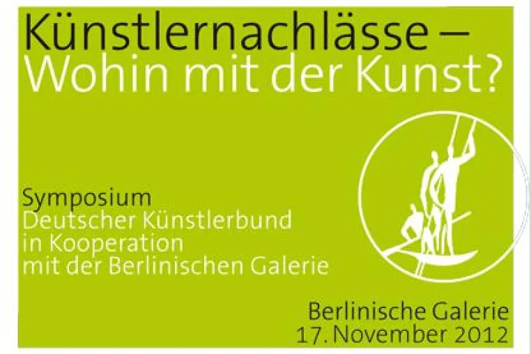 Bild: Symposium »Künstlernachlässe – Wohin mit der Kunst?«