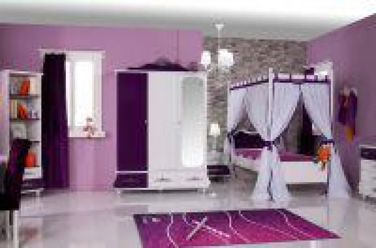 Kinderzimmer Anastasia lila, ein Mädchenzimmer Traum für Prinzessinen!