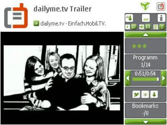 Bild: dailyme.tv Player erscheint auf allen Handys von freenet-mobilcom - erster Schritt in Richtung Standardplayer