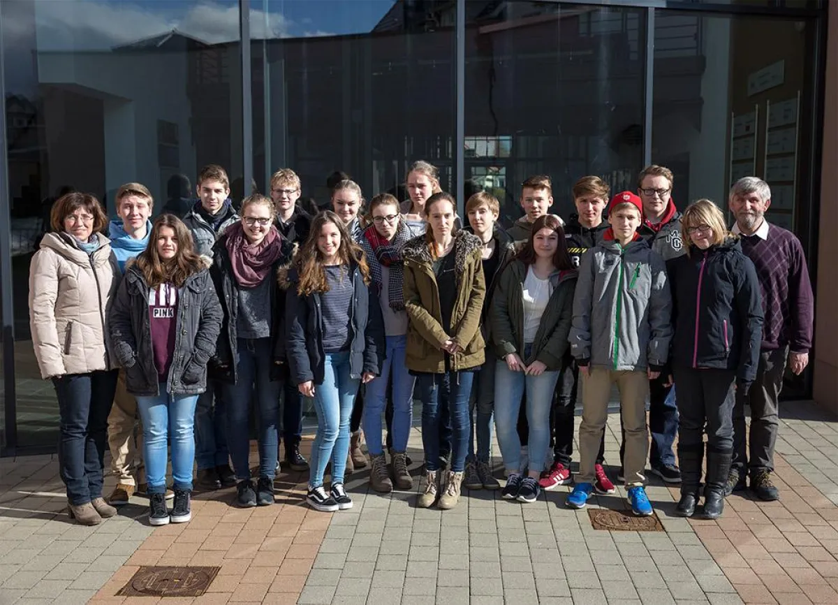 16 Schülerinnen und Schüler der 9. Klasse des Fallstein-Gymnasiums besuchten die Hochschule Harz.