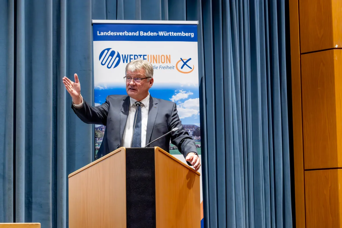 Jörg Meuthen beim Landesparteitag der WerteUnion in Denkendorf (© Horst Rothenhöfer ( frei zur Veröffentlichung))