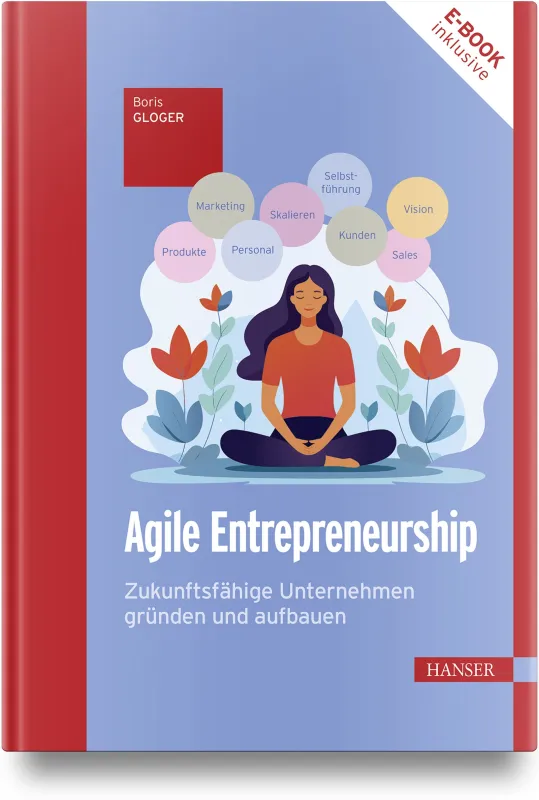 Das neue Buch von Boris Gloger gibt Gründer:innen viele Tipps und Praxisbeispiele an die Hand. (© Hanser Verlag)
