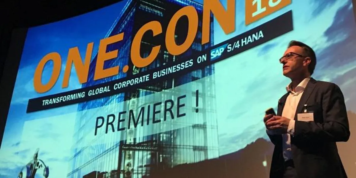 Holger Scheel, Director Corporate Sales & Marketing bei cbs, bei der Eröffnung der Kundenkonferenz.