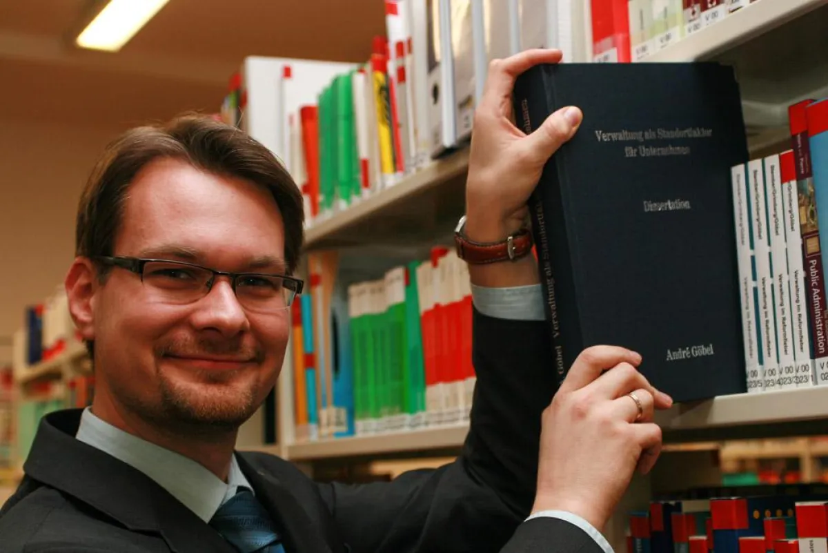 Absolvent Dr. André Göbel der Hochschule Harz.