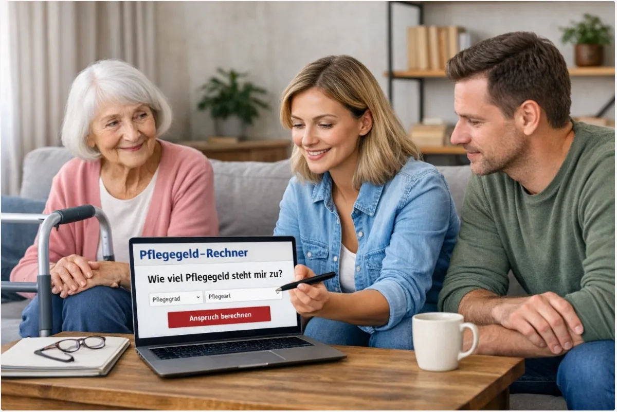 Portale wie pflegegeld-rechner.com zeigen, wie digitale Tools helfen. (© Pflegeverband.net)
